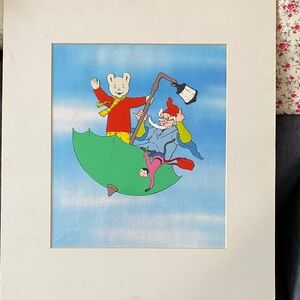 Limited Edition Rupert Characters Hand Painted Cel 1991